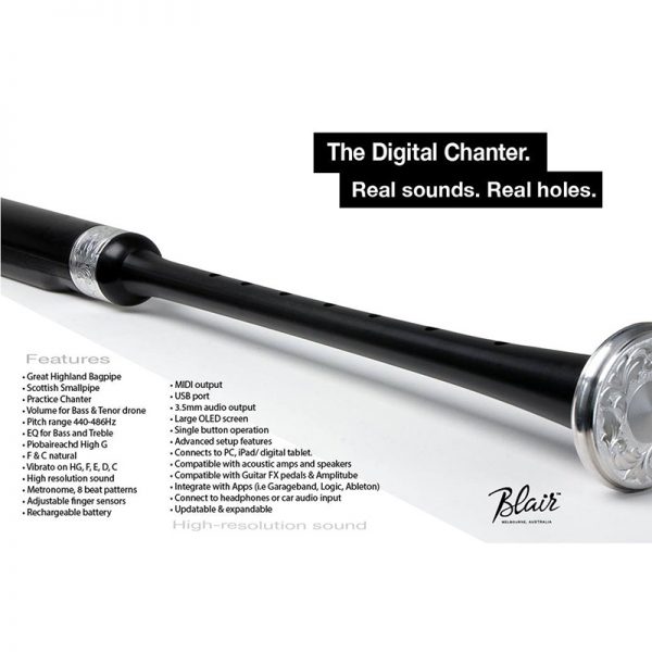 Blair Digital Chanter with Case & Cut-Off Pedal - Plain Mounts - The ...