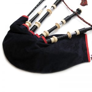 Bagpipe Bag Cover with Zipper & Non-Slip Patch BLACK BAG