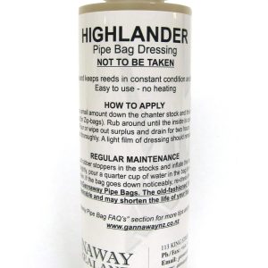 Gannaway Highlander Pipe Bag Dressing 250 ml